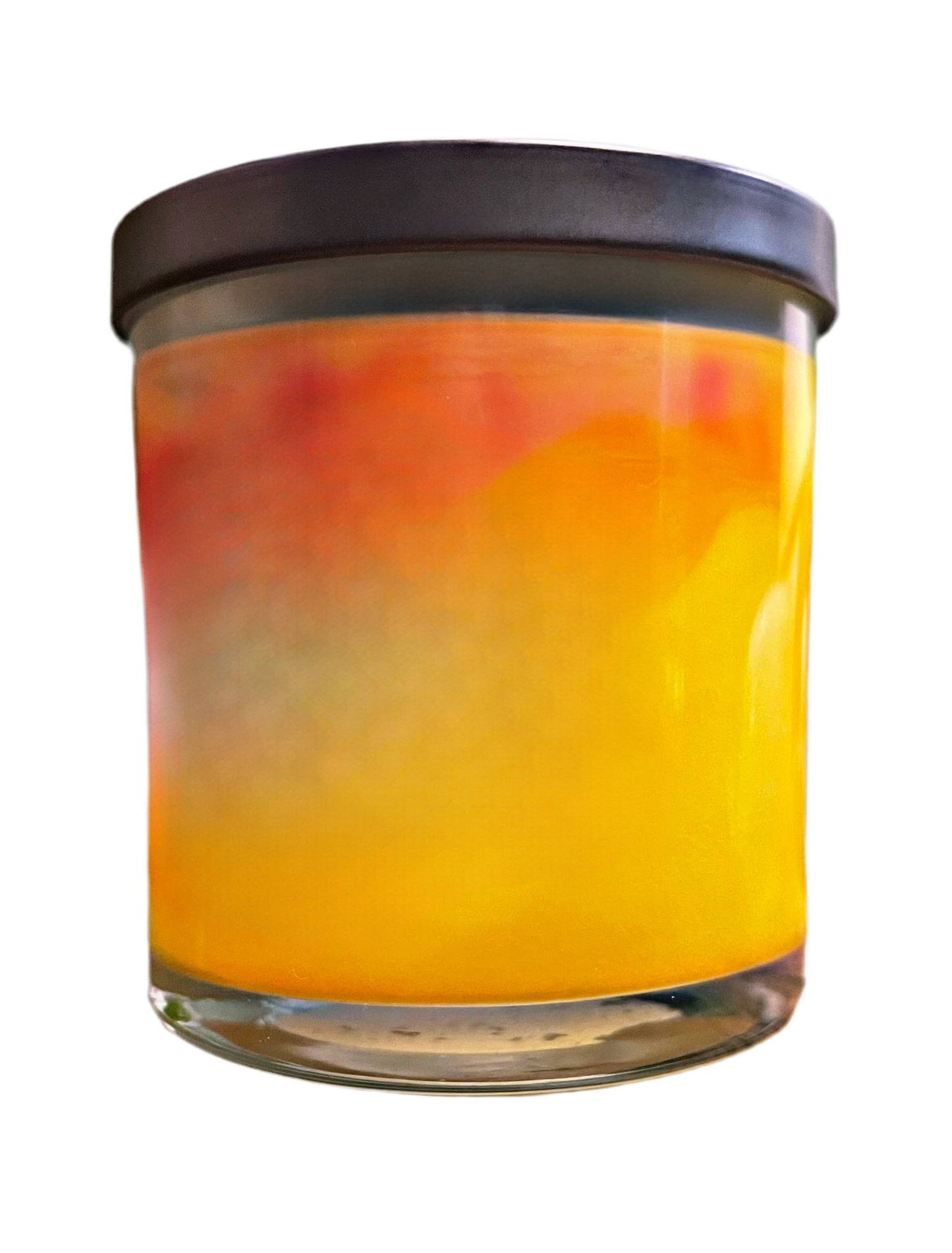 Birthday Cake Marbled Candle Premium Wax Wooden Wick 9 oz Jar