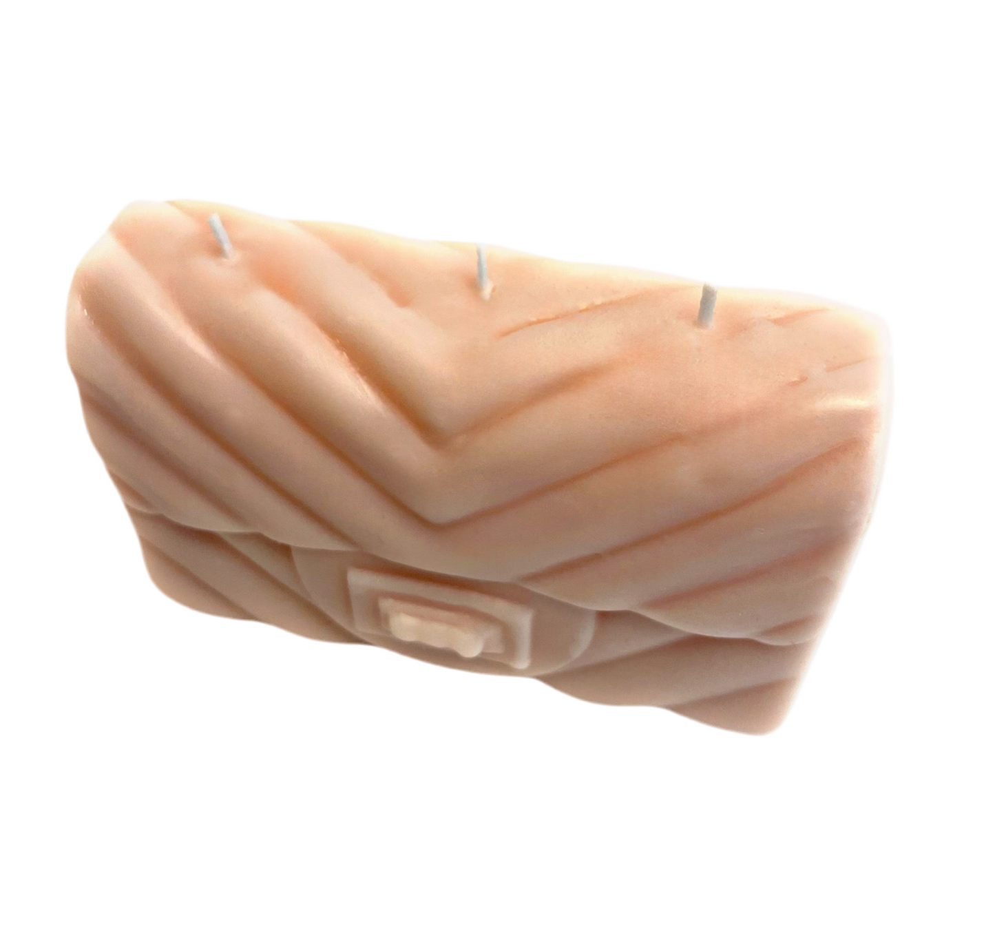 Pink Designer Purse Pillar Candle