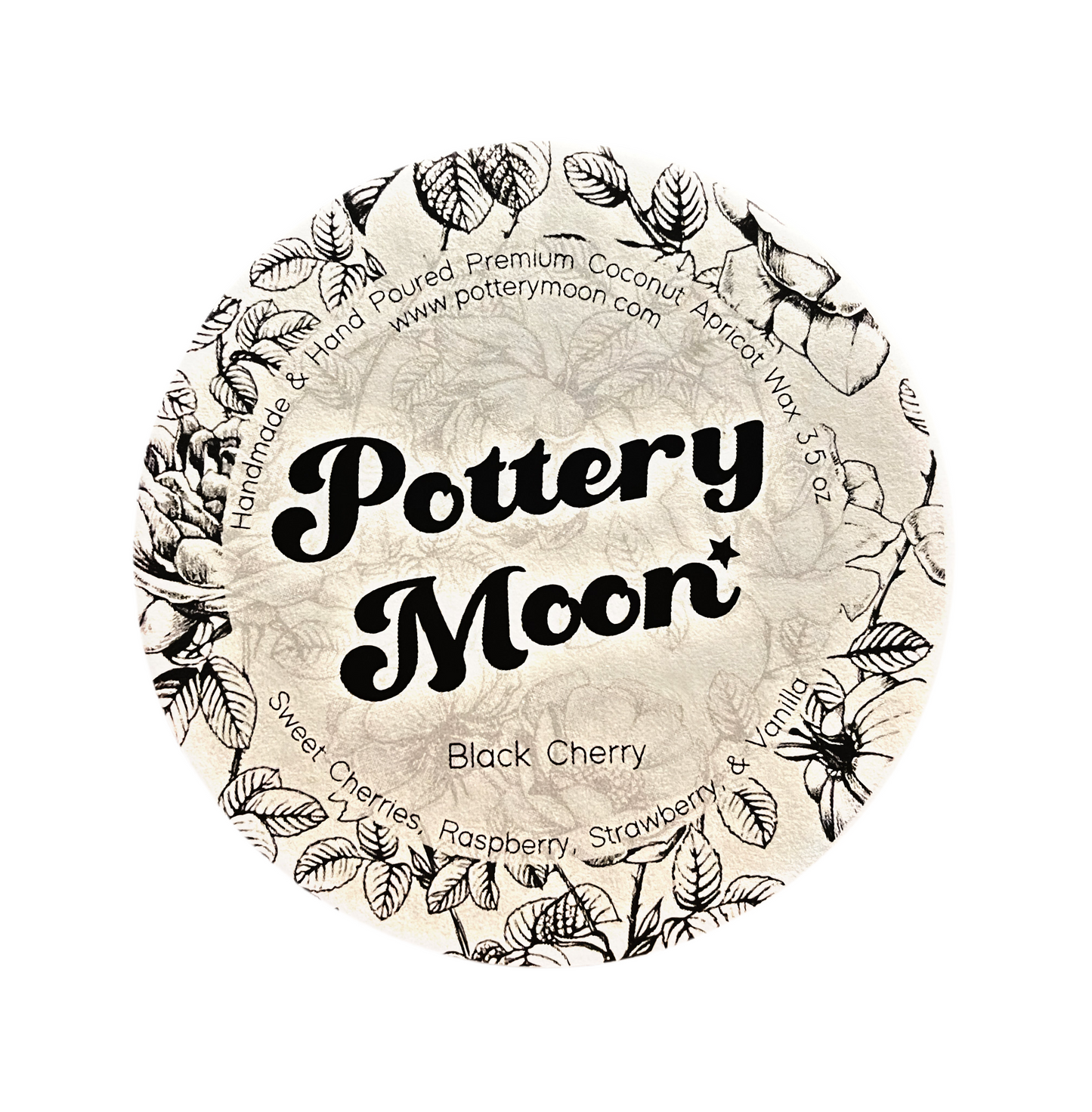 Black Cherry Marble Candle Premium Wax Wooden Wick 3.5 oz Silver Tin