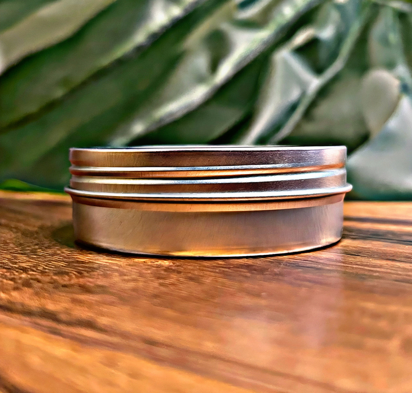 Cozy Warm Vanilla Candle Premium Wax Wooden Wick 1.7 oz Silver Tin