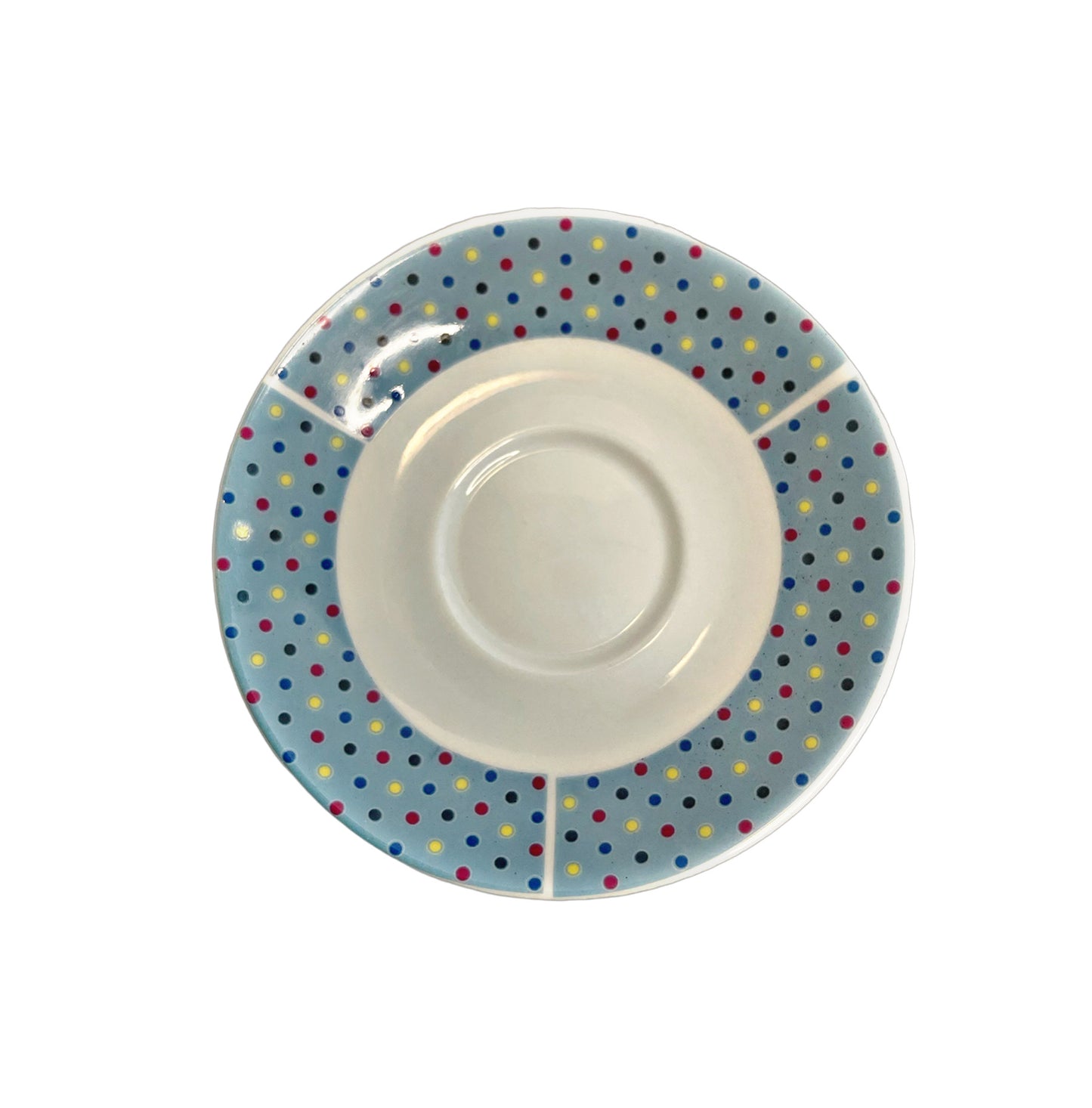Blue Polka Dot Tea Coffee Mini Cup Candle