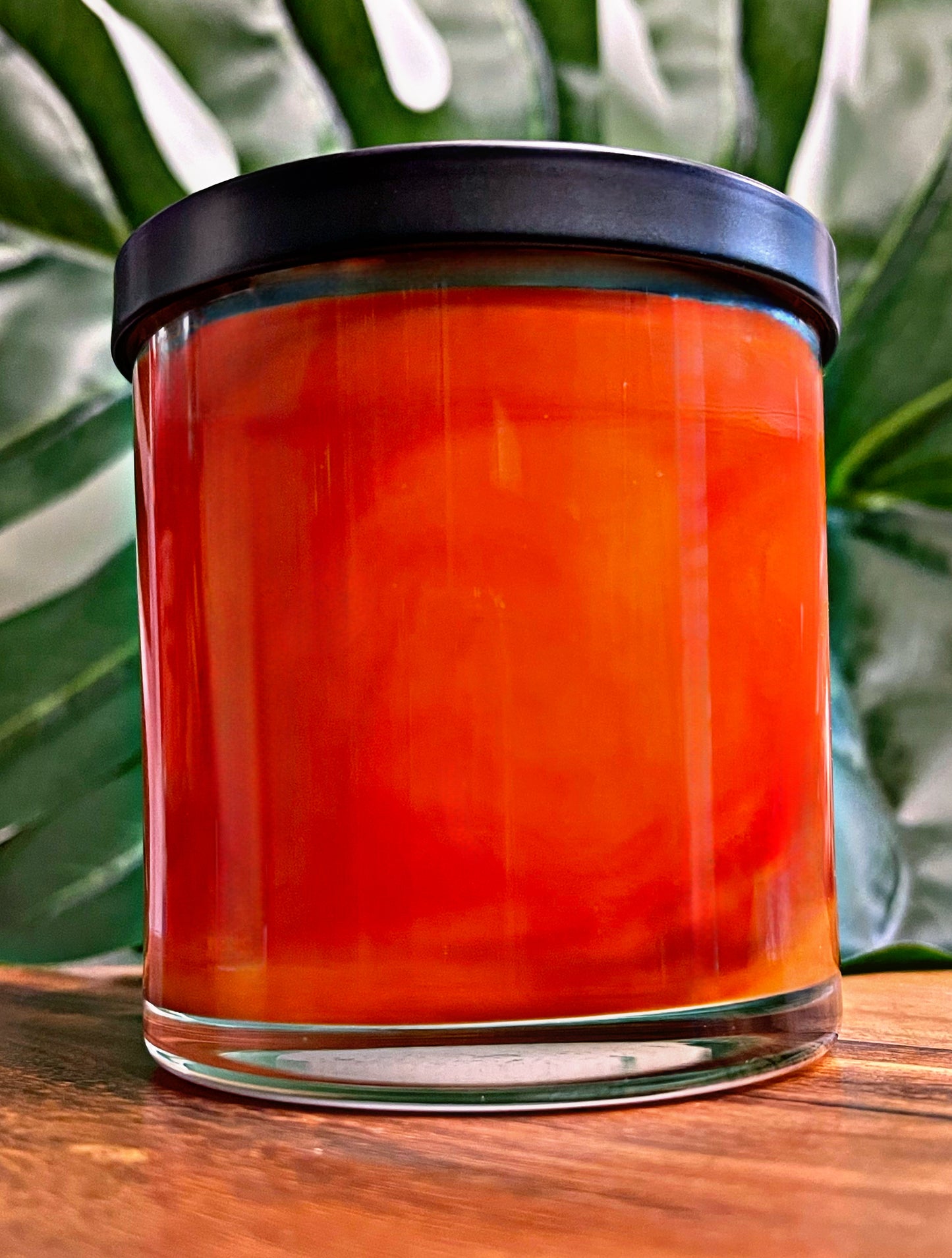 Mandarin Cranberry Marbled Candle Premium Wax Wooden Wick 9 oz Jar
