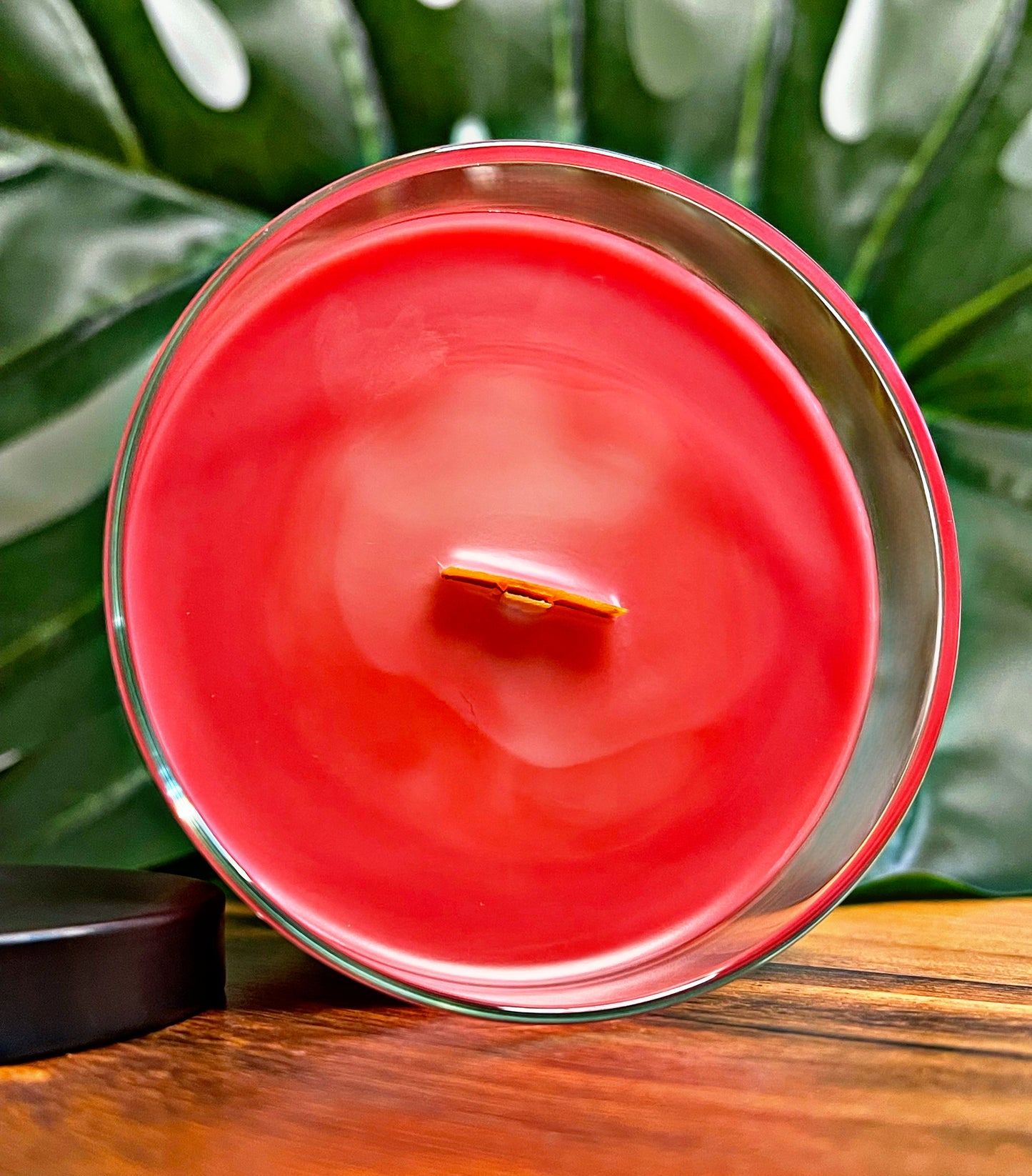 Cinnamon Stick Marbled Candle Premium Wax Wooden Wick 9 oz Jar