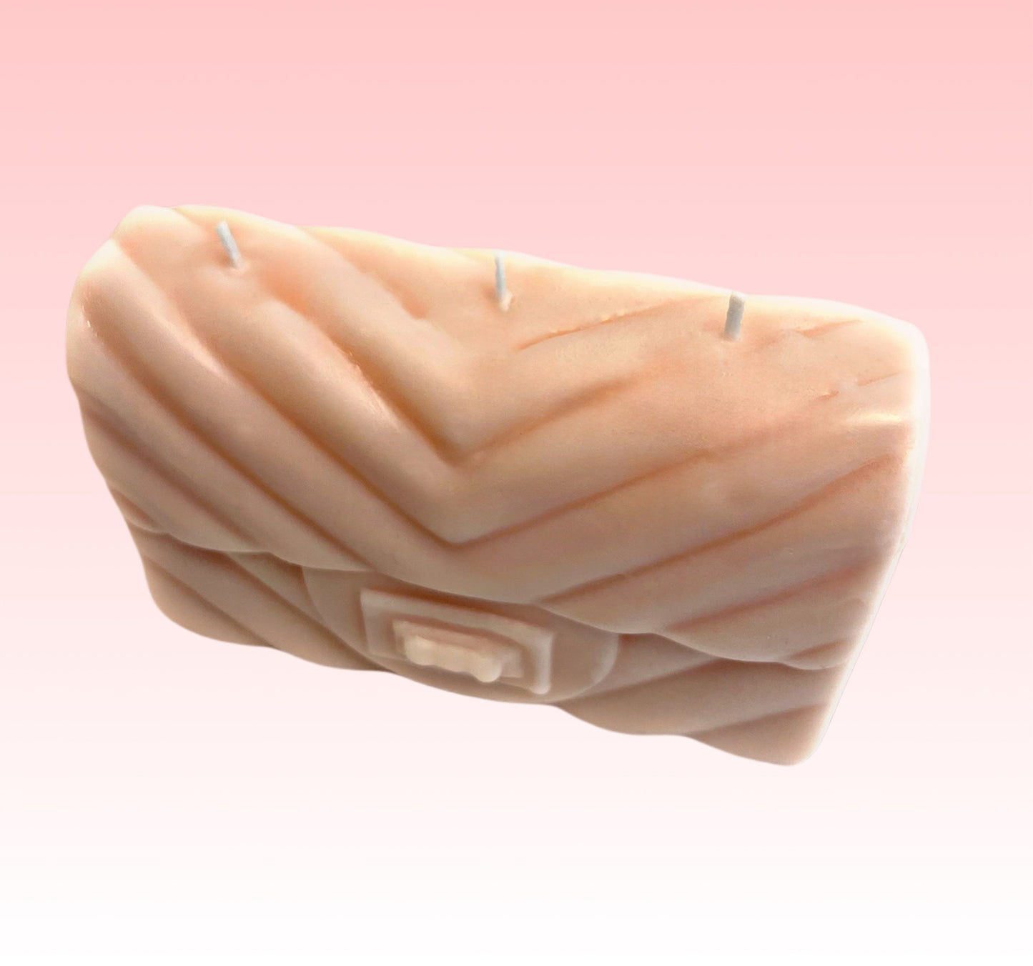 Pink Designer Purse Pillar Candle