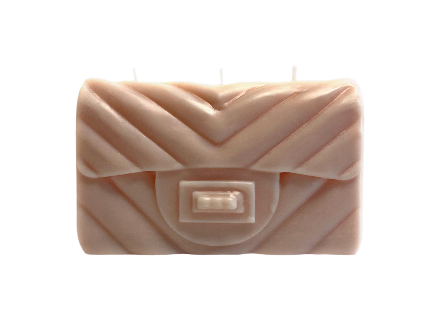 Pink Designer Purse Pillar Candle