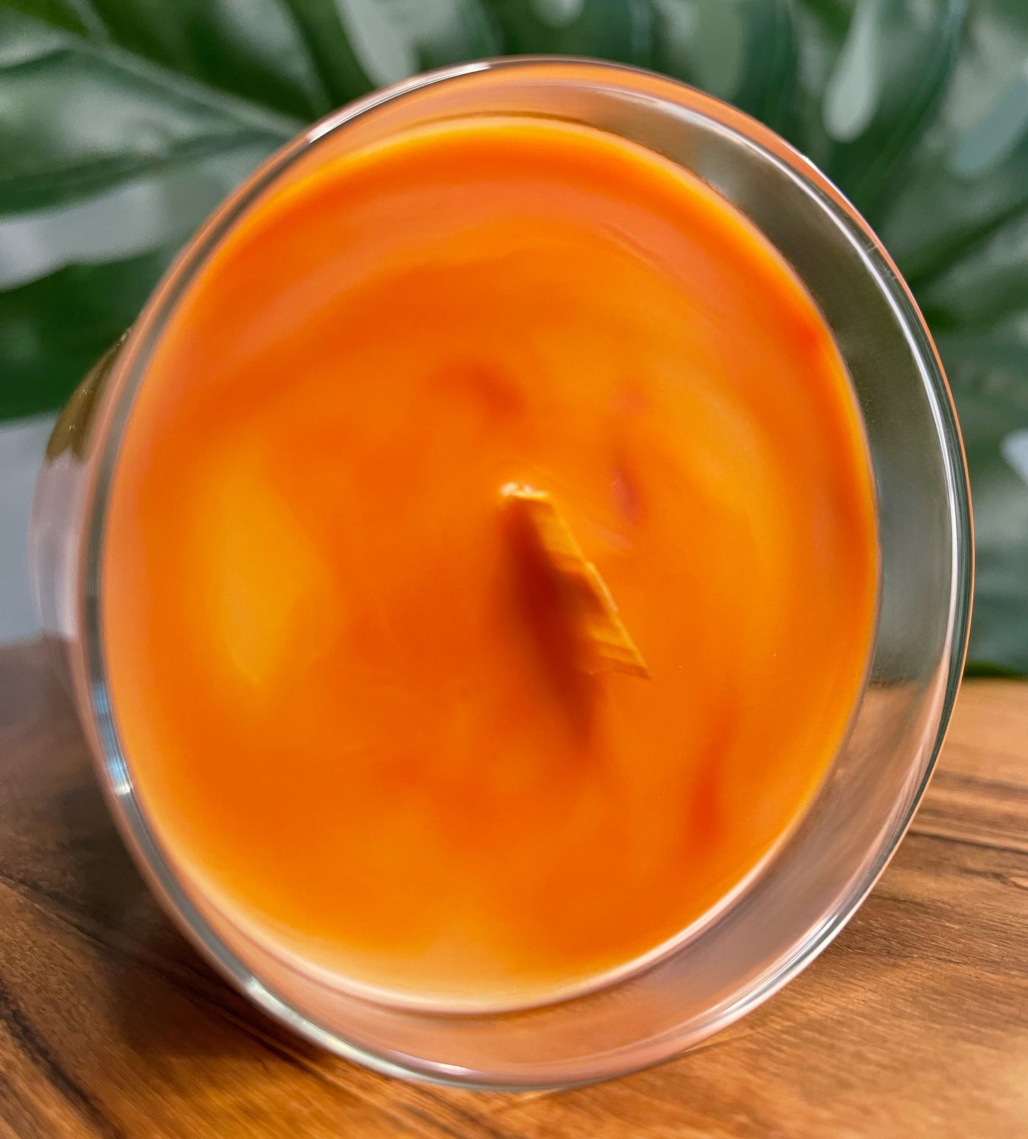 Vanilla Cinnamon Marbled Candle Premium Wax Wooden Wick 9 oz Jar