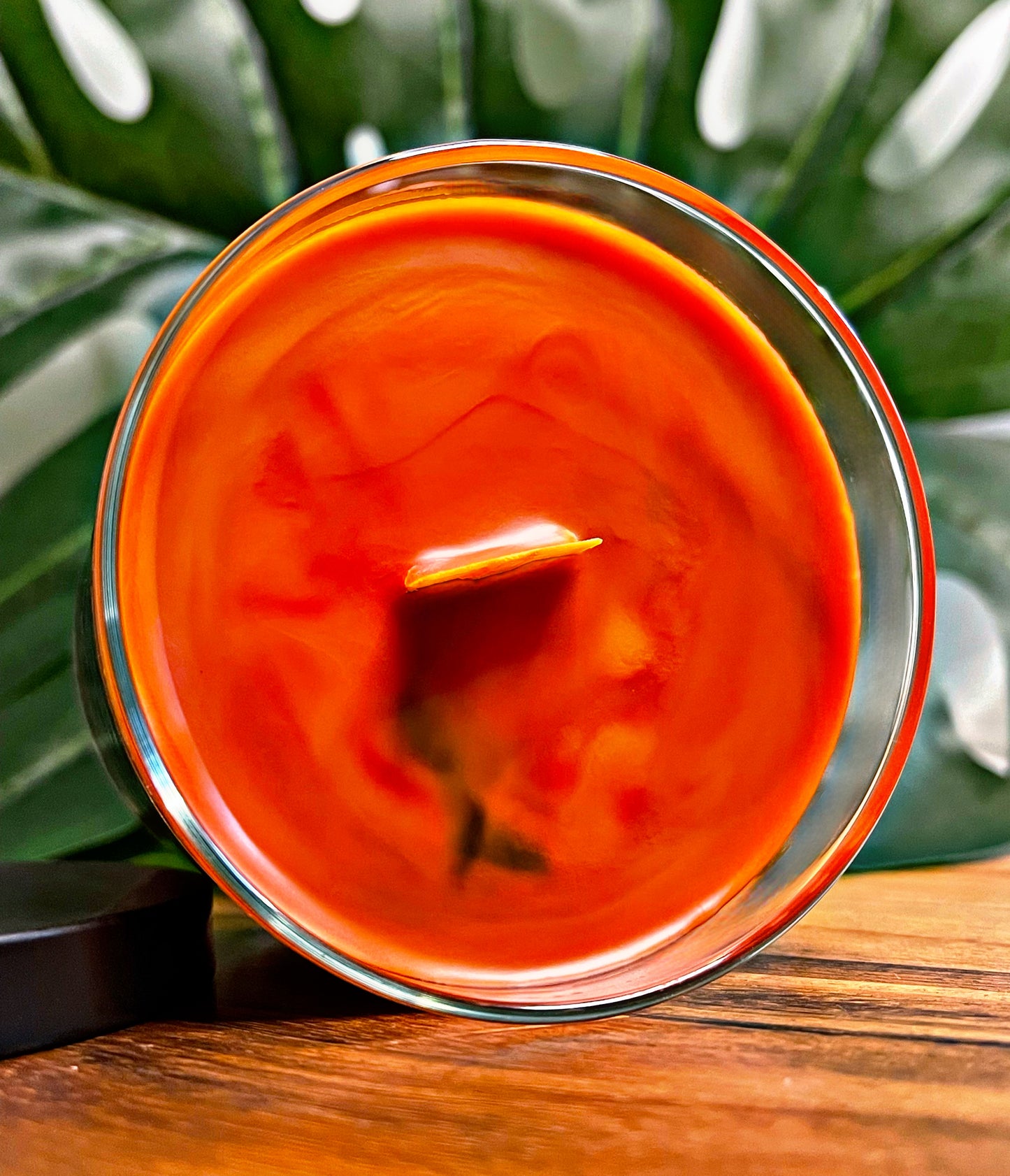 Mandarin Cranberry Marbled Candle Premium Wax Wooden Wick 9 oz Jar