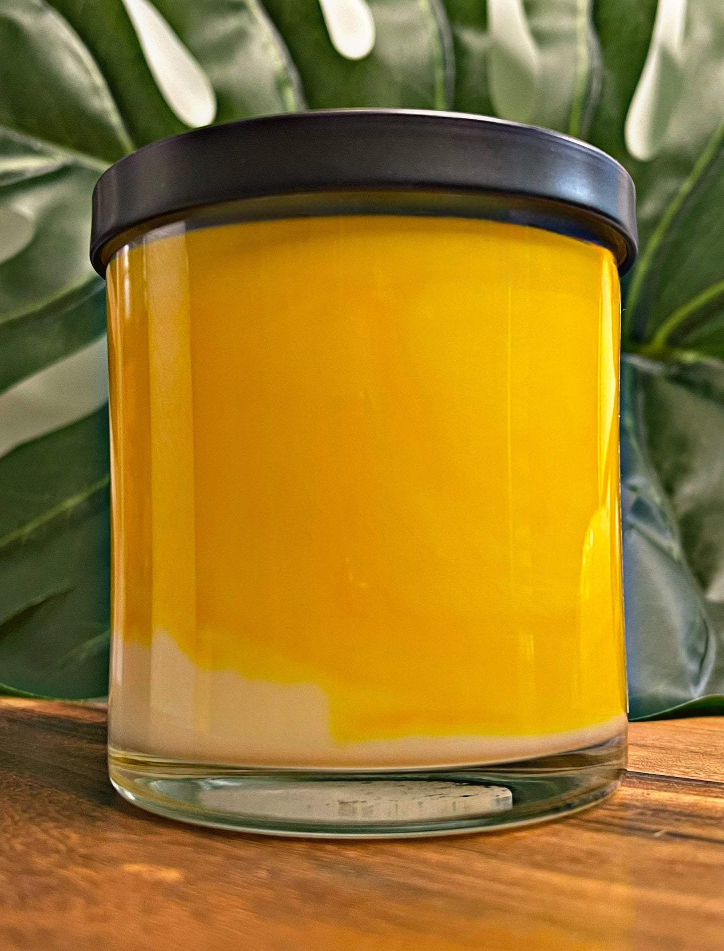 Orange Spice Marbled Candle Premium Wax Wooden Wick 9 oz Jar