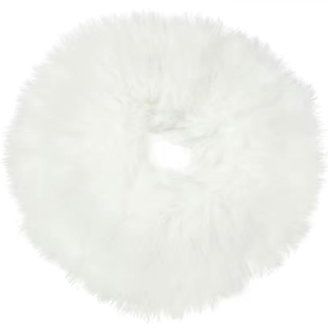 Faux Rabbit Fur Hair Scrunchie - Multiple Colors