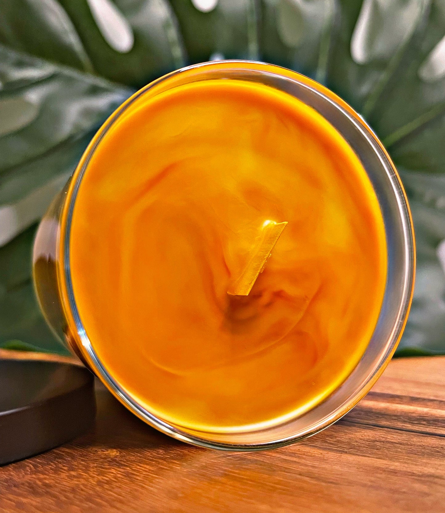 Coconut Marbled Candle Premium Wax Wooden Wick 9 oz Jar